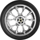 Coastal Moto Largo Rear Wheel - Chrome (18") | Dunlop Tire (180/55B18) - 0336-0020  PKG-LAR185CH-ABST